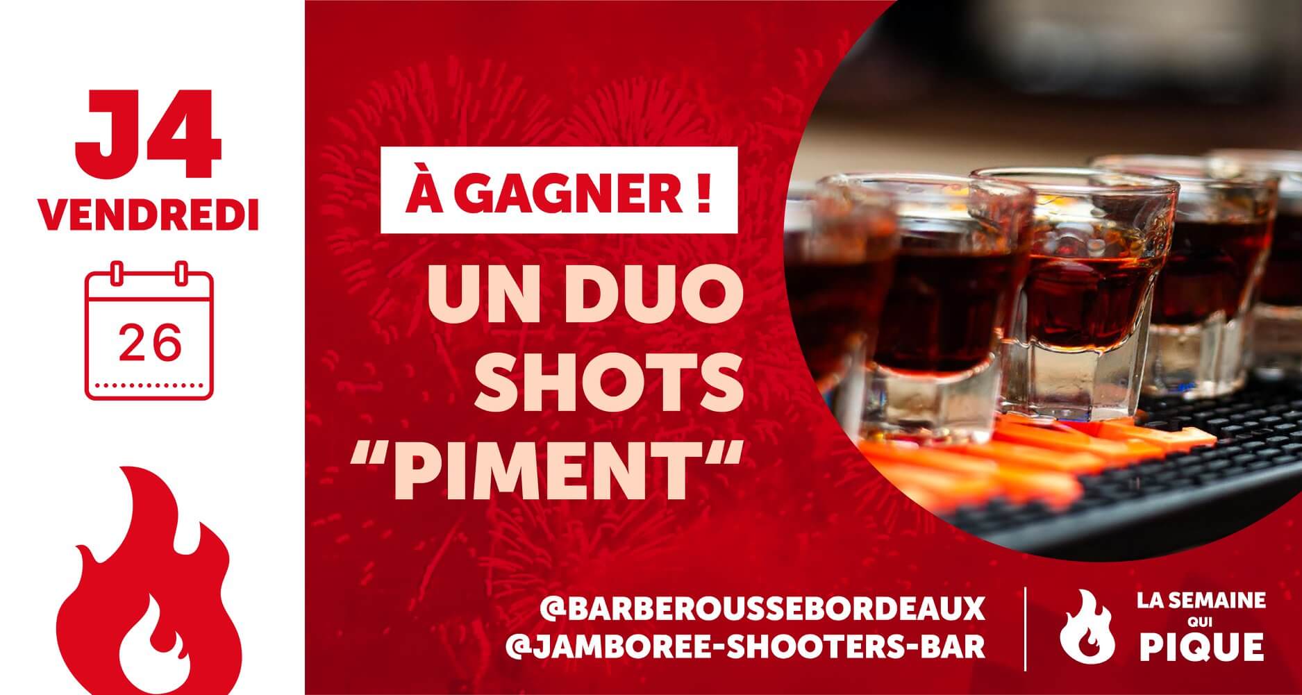 image ??️J4 - Concours final qui pique le gosier : 60 shooters piment à gagner ‼️?️? 